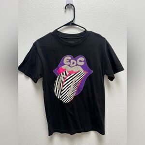 EDC Rolling Stones Logo T Shirt